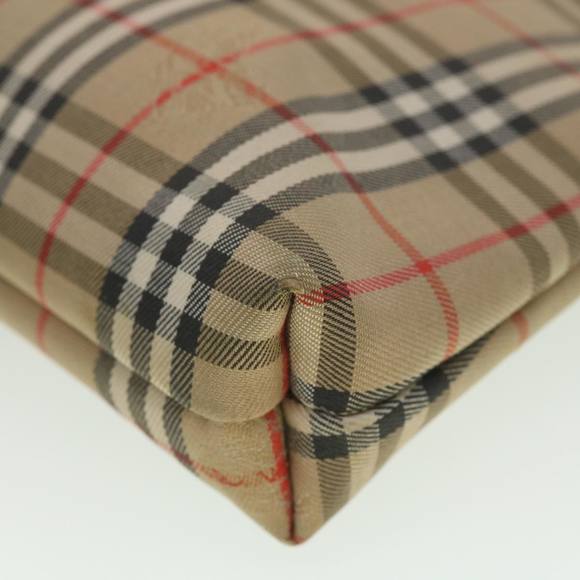 BURBERRYSs Nova Check Clutch Bag Nylon Beige Auth 38713 - Picture 8 of 10